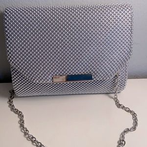 Jessica McClintock Evening Clutch, Silver